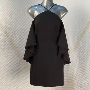 Milly Black Chelsea Cady party Cocktail Dress, Size 8